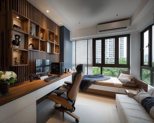 Contemporary Gaming Room at Bukit Timah
