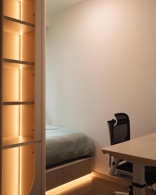 Minimalist Bedroom at 20 Sim Drive Penrose