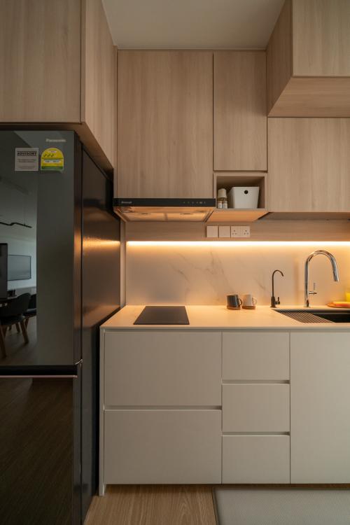 Minimalist Kitchen at Senja Parc View