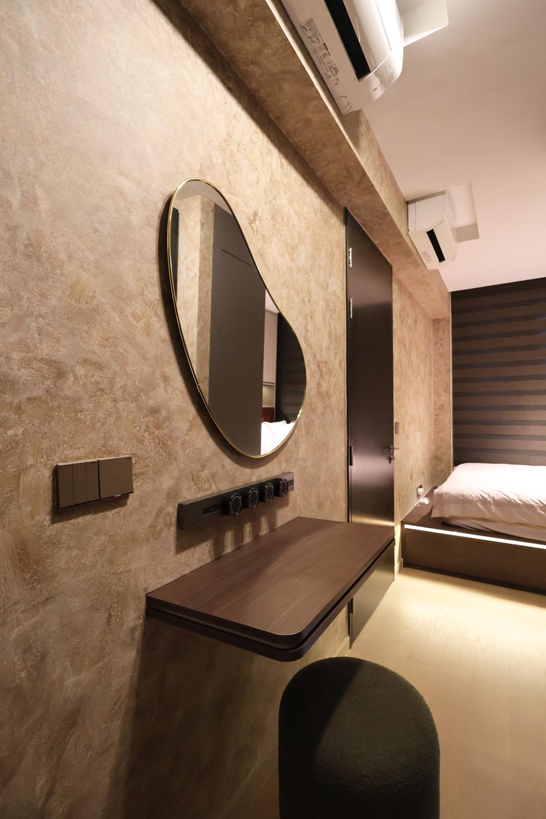 Contemporary Bedroom with Wardrobe and Built-in Bed