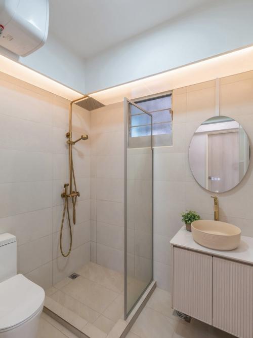 Scandinavian Bathroom at 802C KEAT HONG CLOSE