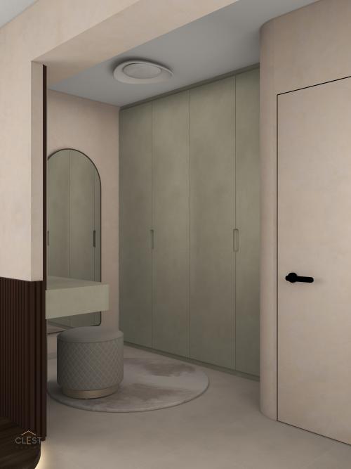 Minimalist Walk-in Wardrobe at West Edge @ Bukit Batok