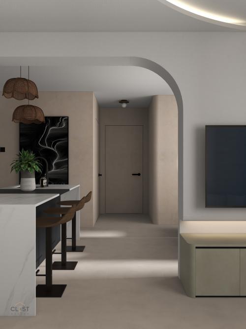 Minimalist Dining Room at West Edge @ Bukit Batok