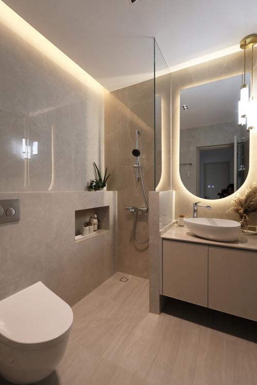 Contemporary Bathroom at Resale 3 Bedroom Condo @ The Equatorial
