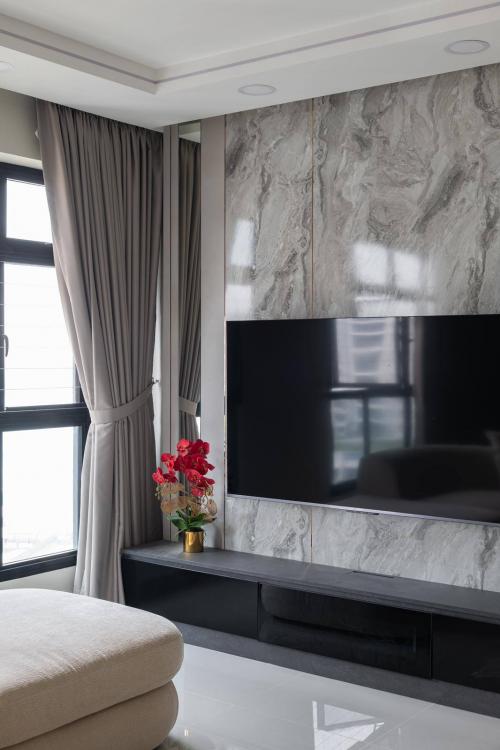 Modern Living Room at BLK 447A Punggol Way