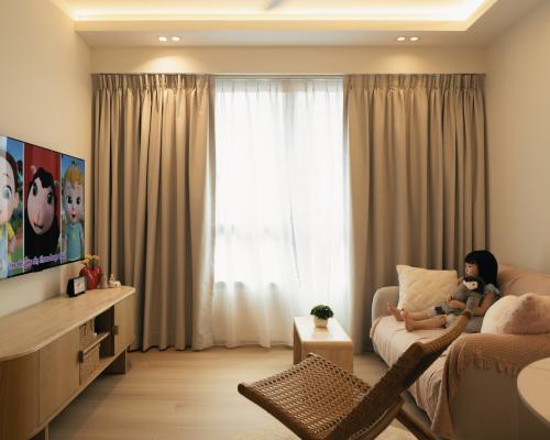Scandinavian Living Room at Upper serangoon cres