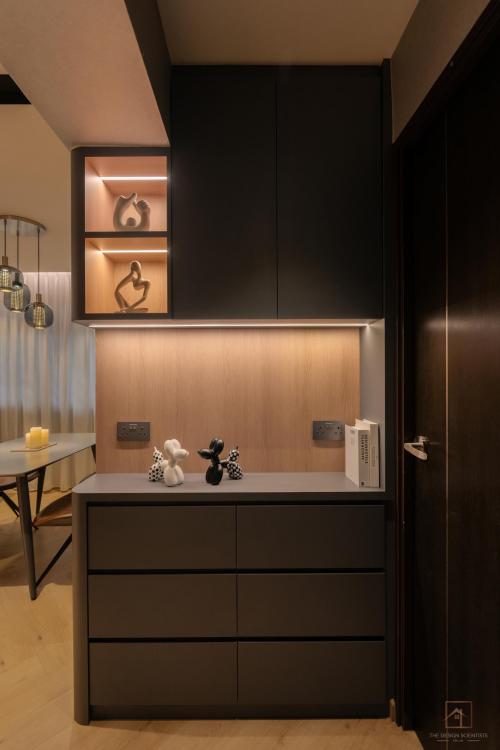 Contemporary Living Room at 185B Rivervale Crescent (Rivervale Gateway)