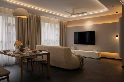 Contemporary Living Room at St Tampines Greenvines