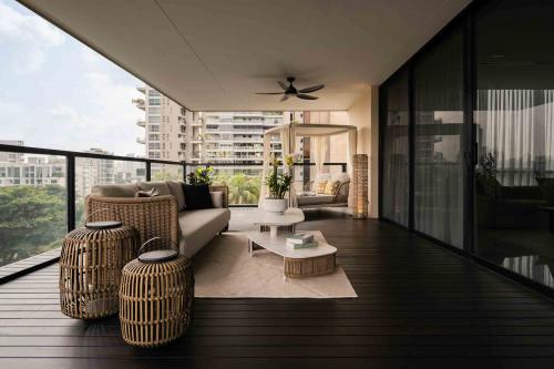 Modern Balcony at Reignwood Hamilton Scotts