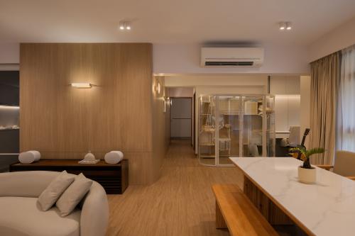 Minimalist Living Room at Yishun Avenue