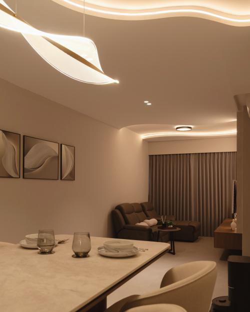 Contemporary Living Room at Space @ Kovan
