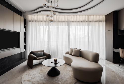 Modern Living Room at Pullman Residences