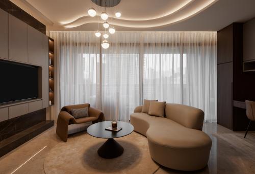 Modern Living Room at Pullman Residences