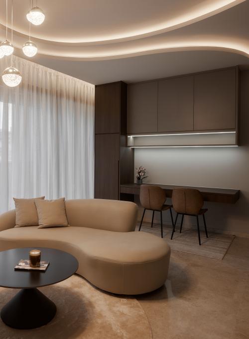Modern Living Room at Pullman Residences
