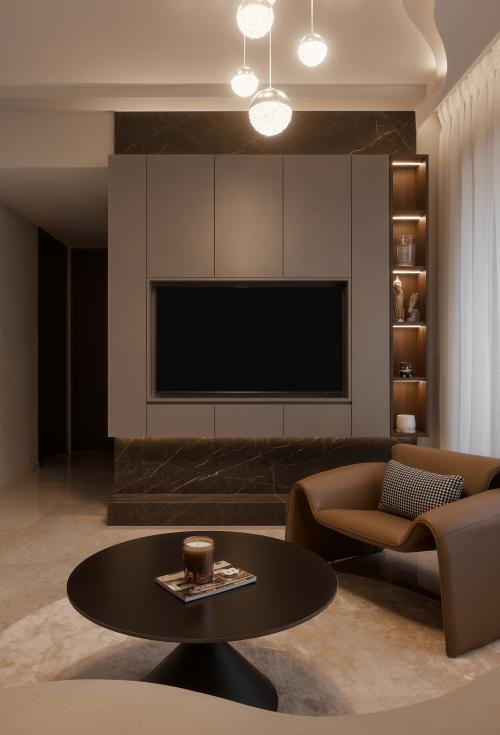 Modern Living Room at Pullman Residences