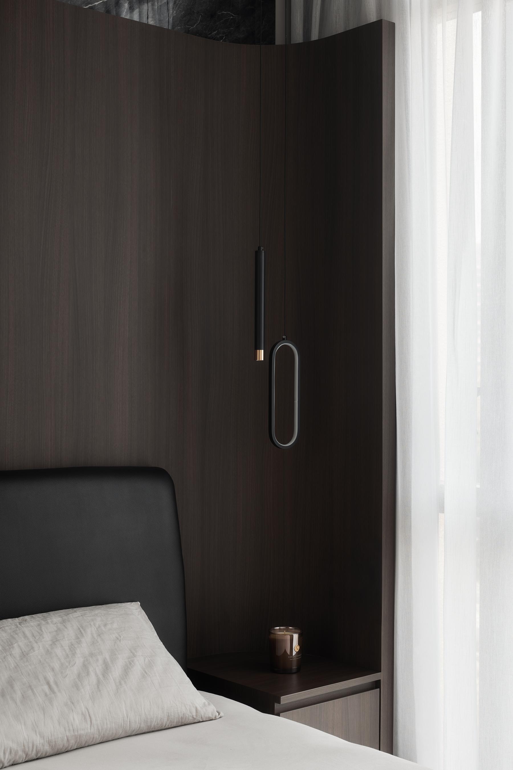 Modern Bedroom with Bedside Table and Queen Bed