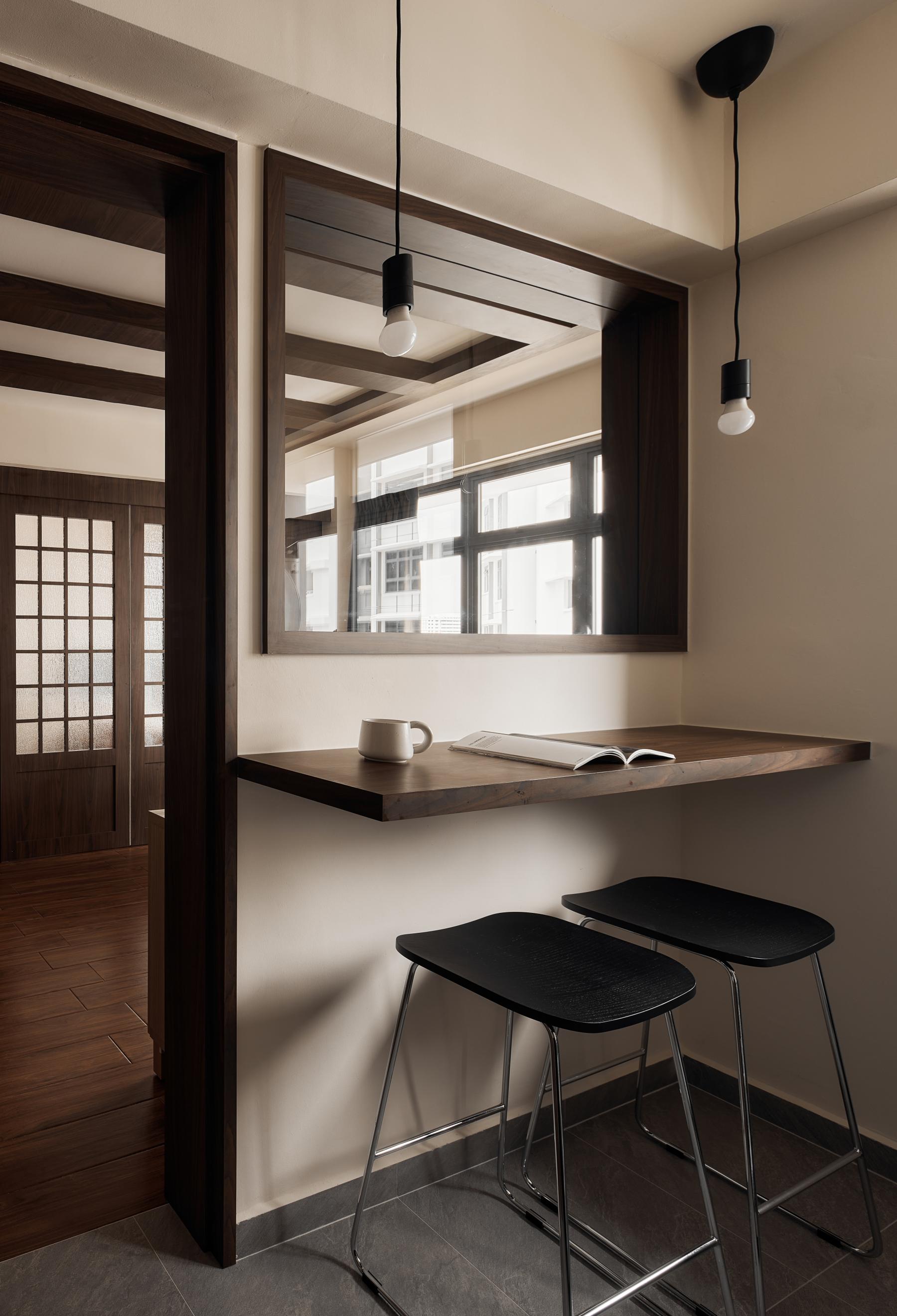 Modern Kitchen with Dining Table and Dining Chairs
