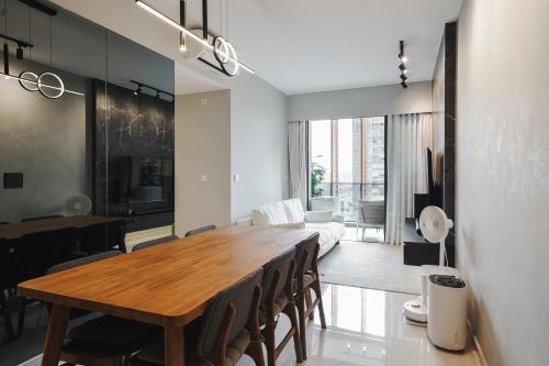 Contemporary Living Room at 8 Hill View Rise