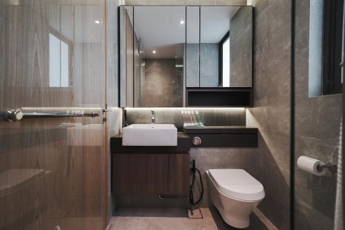Contemporary Bathroom at 8 Hill View Rise