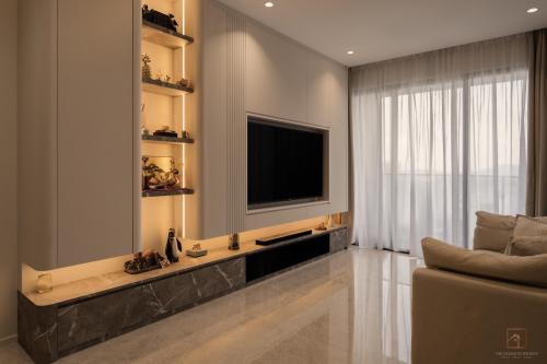 Contemporary Living Room at 6 Clementi Avenue 1 (Clavon)