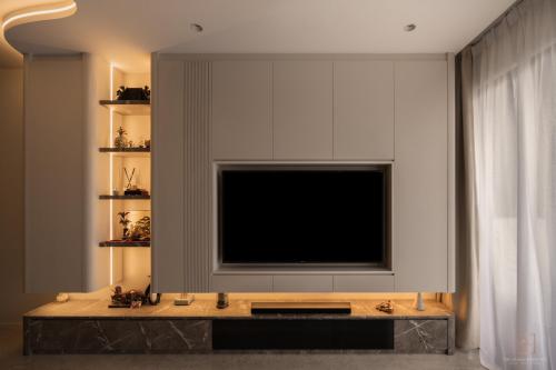 Contemporary Living Room at 6 Clementi Avenue 1 (Clavon)
