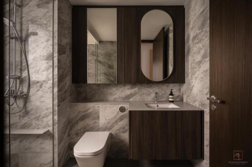 Contemporary Bathroom at 6 Clementi Avenue 1 (Clavon)