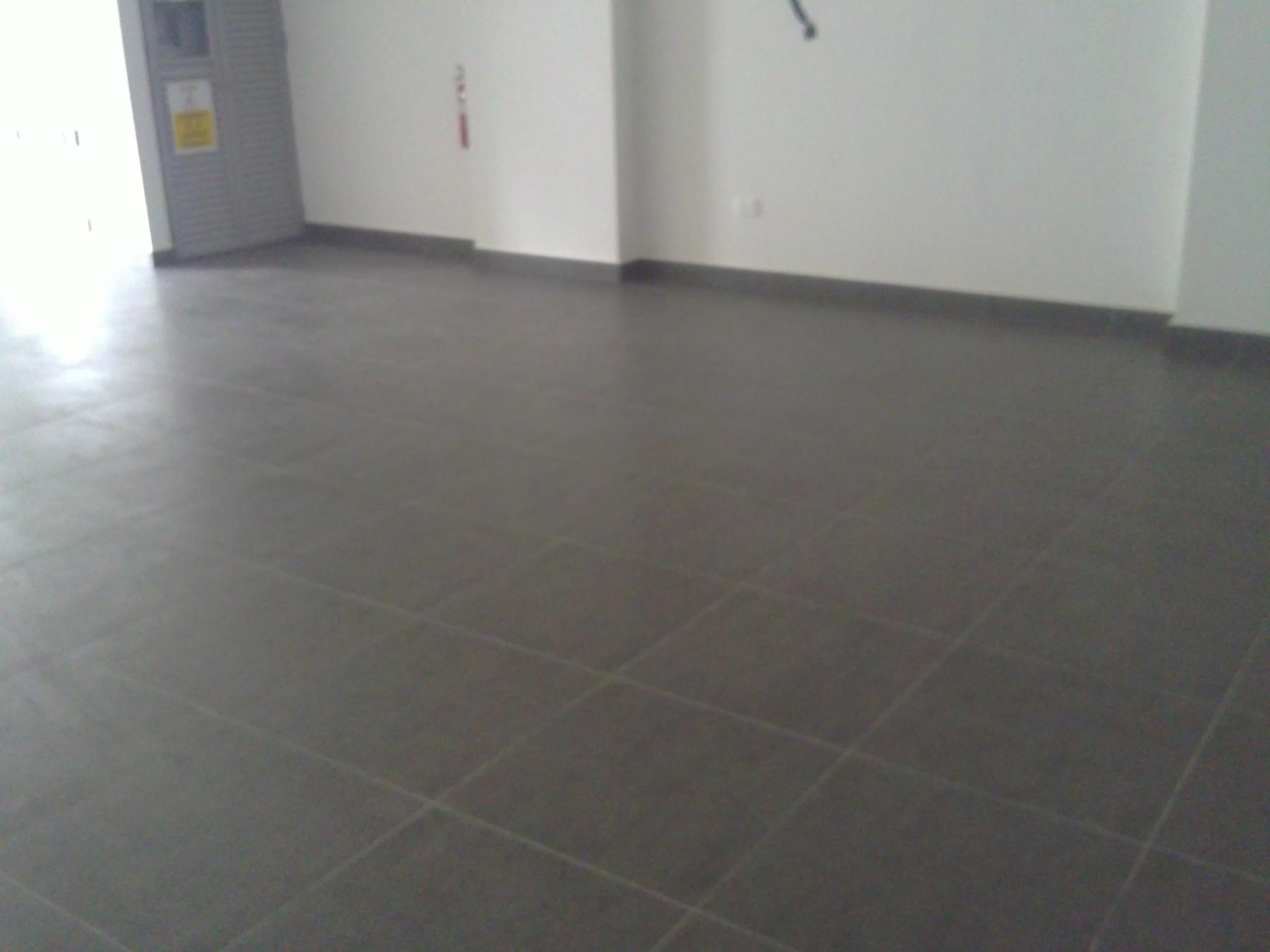 Asian Kitchen with Countertop and Vinyl Flooring