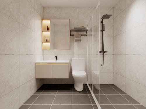Minimalist Bathroom at Tengah Drive