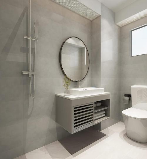 Minimalist Bathroom at 354A Admiralty Dr