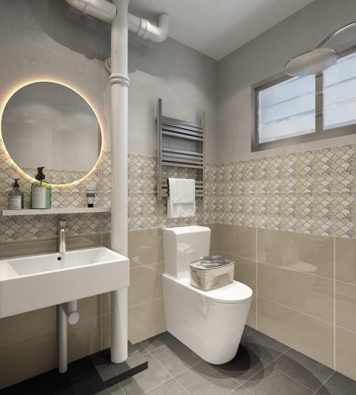 Modern Bathroom at 221 Serangoon Ave 4