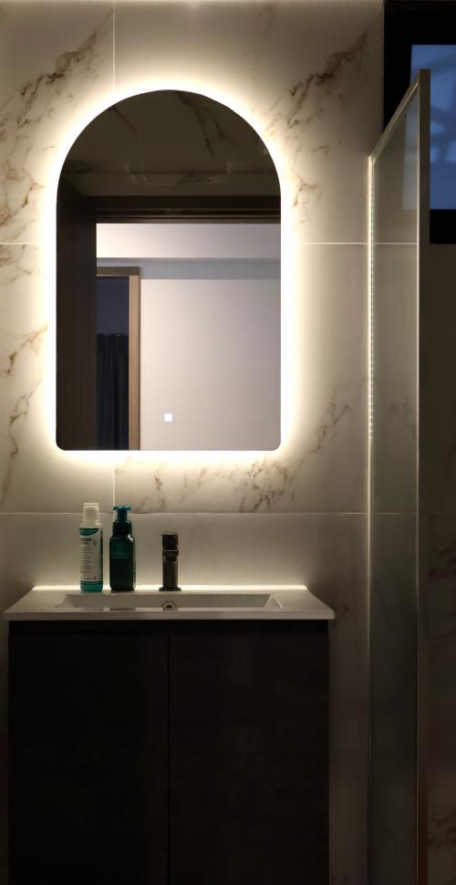 Minimalist Bathroom at 125A Tengah drive