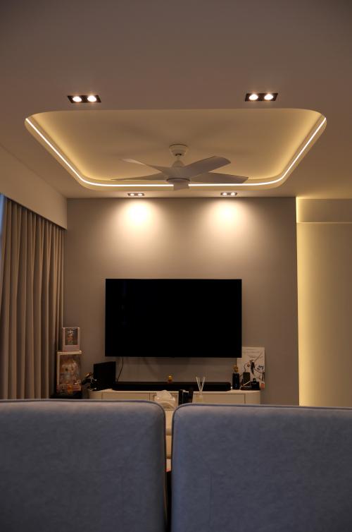 Minimalist Living Room at 125A Tengah drive