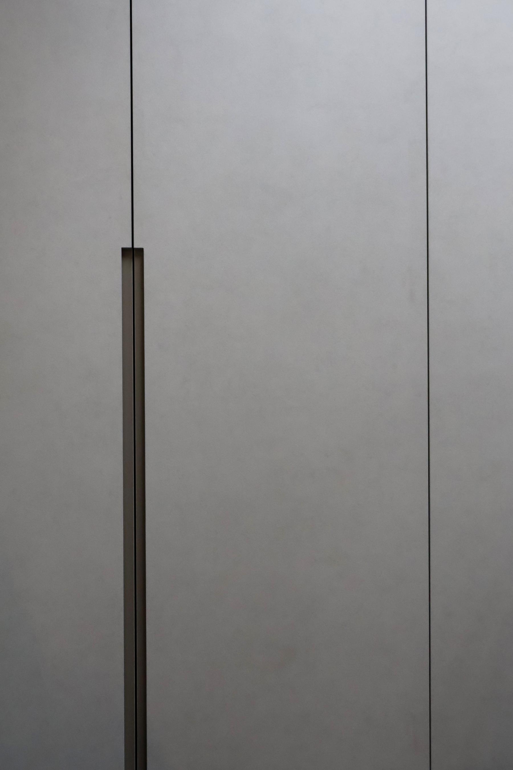 Minimalist Office with Storage Cabinets and Display Cabinets