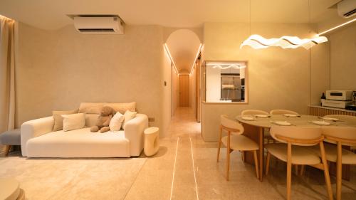 Minimalist Dining Room at The Venue Residence