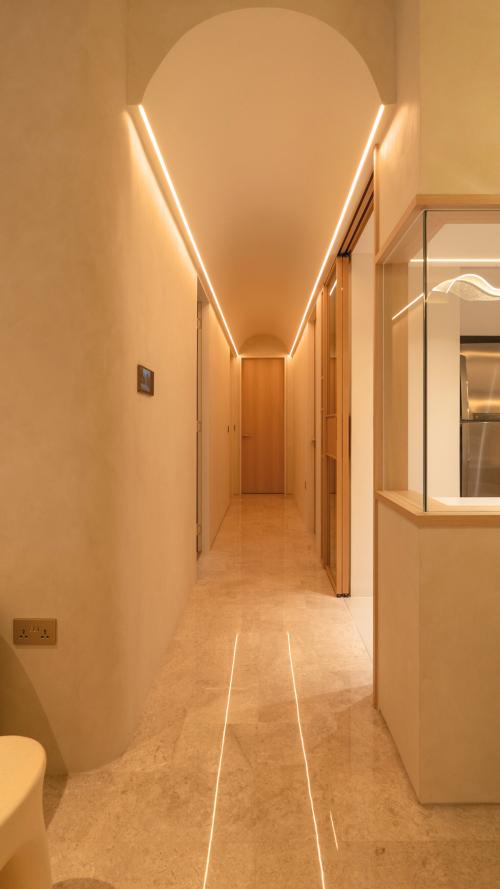 Minimalist Living Room at The Venue Residence
