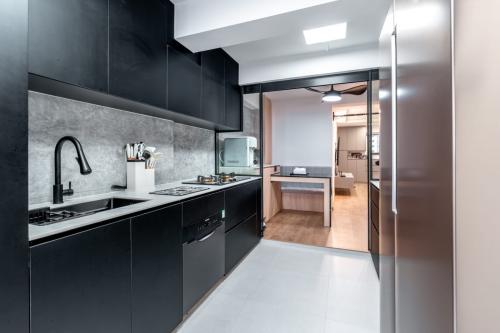 Minimalist Kitchen at 23 Dover Crescent