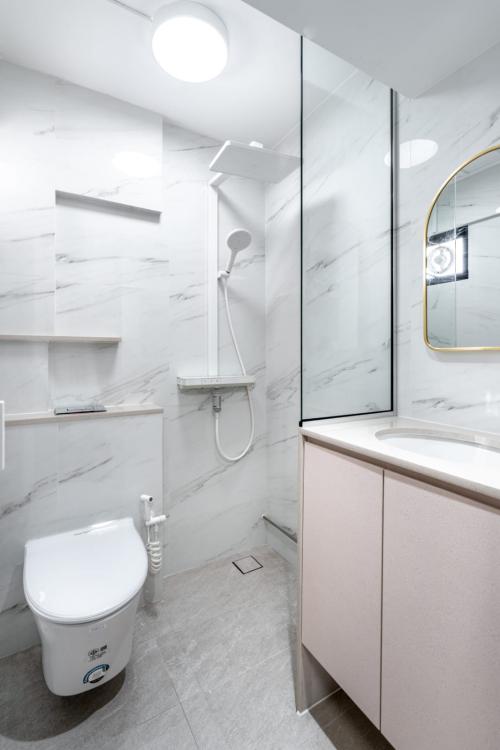 Minimalist Bathroom at 23 Dover Crescent
