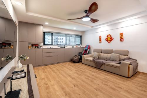 Minimalist Living Room at 23 Dover Crescent