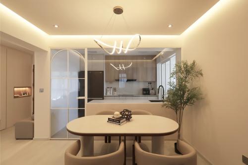 Contemporary Dining Room at 4 Room HDB @ Toa Payoh