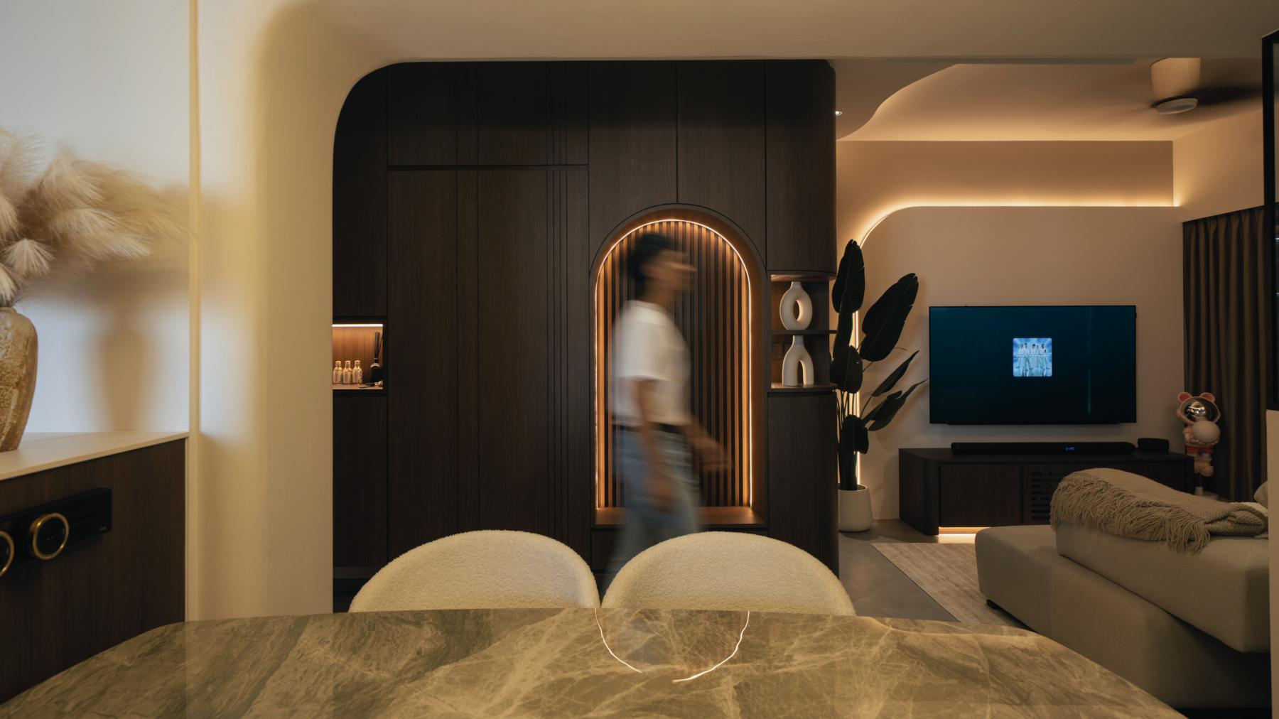 Contemporary Dining Room with Drop Light and Drop Ceiling