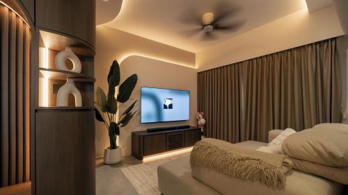 Contemporary Living Room at Champions Green