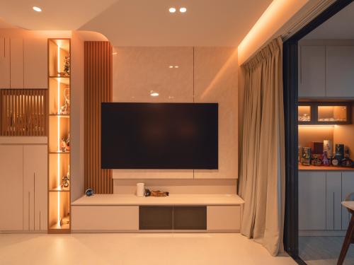 Contemporary Living Room at Waterbay