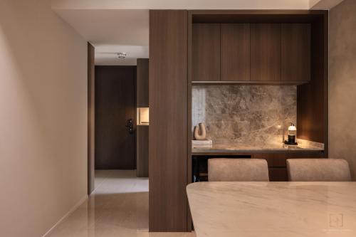 Contemporary Hallway at 37 Canberra Drive (The Watergardens)