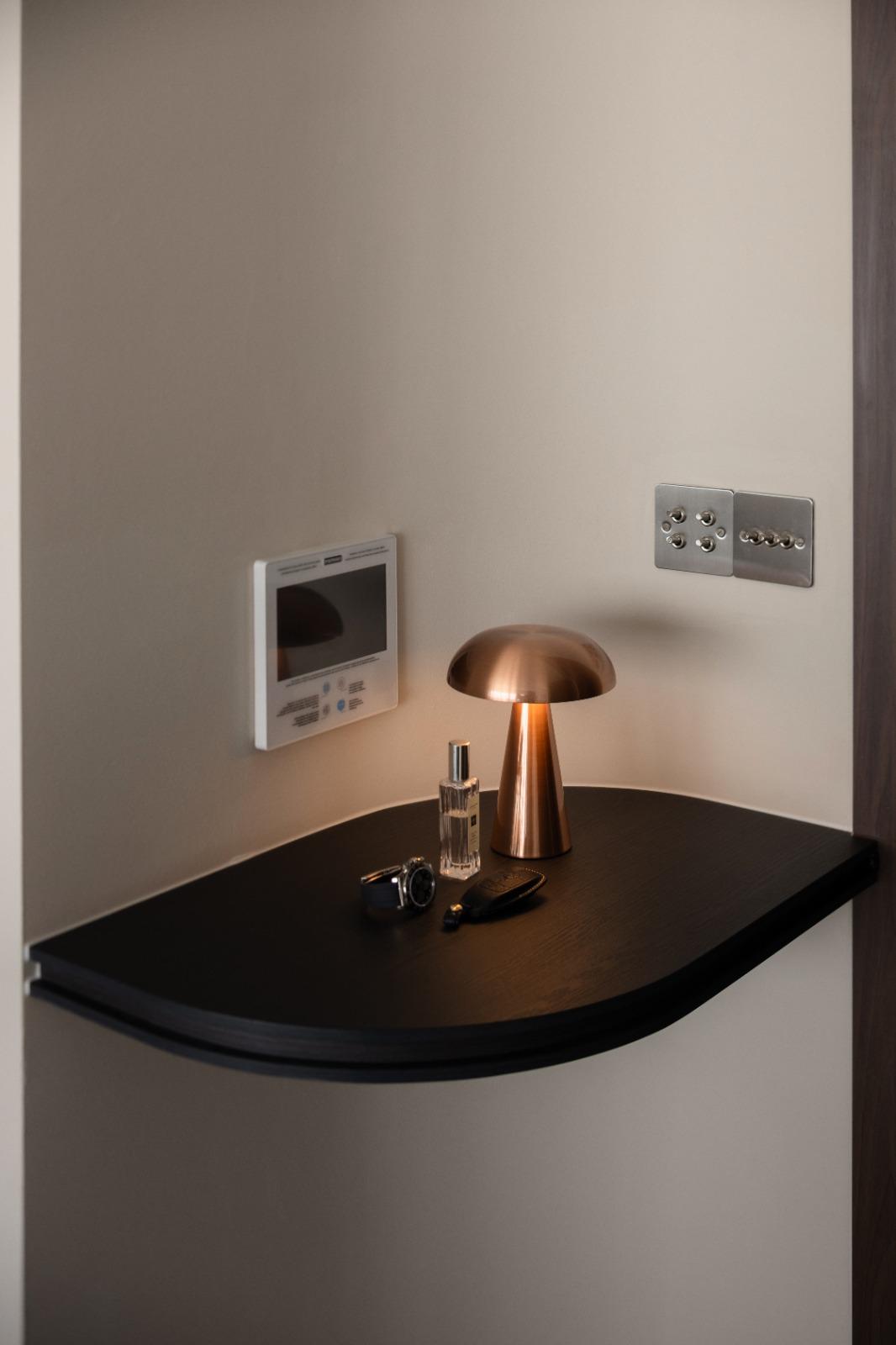 Modern Dining Room with Console Table and Tableware