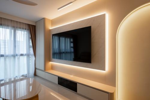 Modern Living Room at 662A Tampines Blk