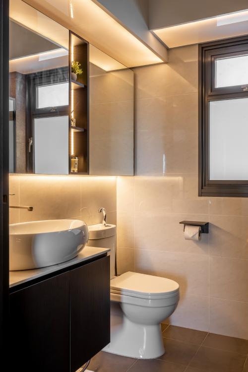 Modern Bathroom at Sengkang East Drive