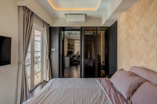 Minimalist Bedroom at Villa Martia