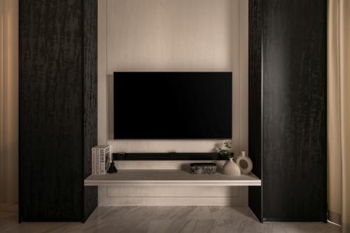 Modern Living Room at Duo Residence
