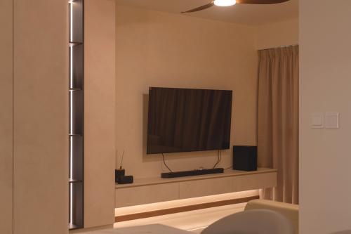 Minimalist Living Room at Punggol Point Cove