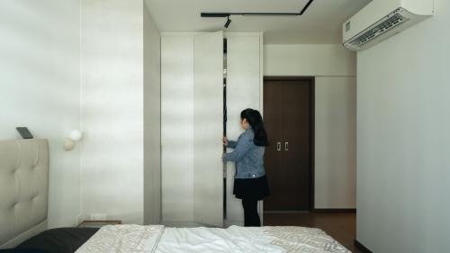 Minimalist Bedroom at Punggol Point Cove